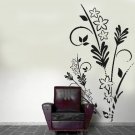 vinyl wall art floral decal (46" x 72")