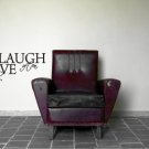 vinyl wall art decal sticker live love quote (18"x33")