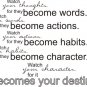 vinyl wall art decal sticker destiny quote (22" x 28")
