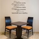 vinyl wall art decal sticker destiny quote (22" x 28")