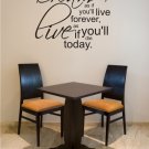 vinyl wall art decal sticker - dream quote (20"x24")