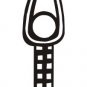 vinyl wall art decal sticker - zipper art (11"x41")