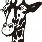 vinyl wall art decal sticker - giraffe art (22"x34")