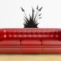 vinyl wall art decal sticker, grass blades (22" x 22")