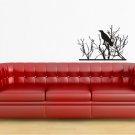 vinyl wall art decal sticker, bird in tree (20" x 29")