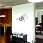 vinyl wall art decal sticker, floral HIBISCUS (20"x29")