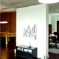 vinyl wall art | multi tubes (24" x 22")