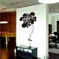 vinyl wall art | funky flowers (20" x 36")