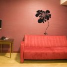 vinyl wall art | funky flowers (20" x 36")