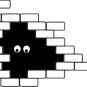 vinyl wall art | bricks (23" x 35)"