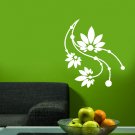 vinyl wall decal floral circles 16 inches x 24 inches