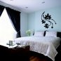 vinyl wall decal floral circles 16 inches x 24 inches