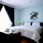 vinyl wall art decal . easy life . 22 inches x 22 inches