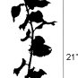 vinyl wall art decal . fall branch . 9 inches x 21 inches