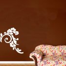 vinyl wall art decal . medium japanese floral . 22 inches x 25 inches