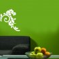 vinyl wall art decal . medium japanese floral . 22 inches x 25 inches