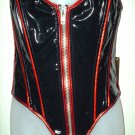 Black LIPSERVICE Corset w/Red Piping