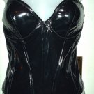 Shiny Black LIPSERVICE Corset Sz XL