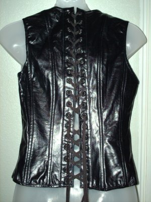 Long Black LIPSERVICE Corset, Sz Large