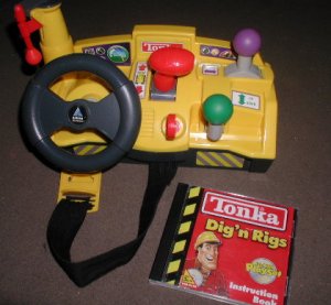 tonka computer game with steering wheel