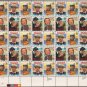 Uncirculated sheet #2445-2448 25¢ 40 stamps Classic Films Wizard of Oz +