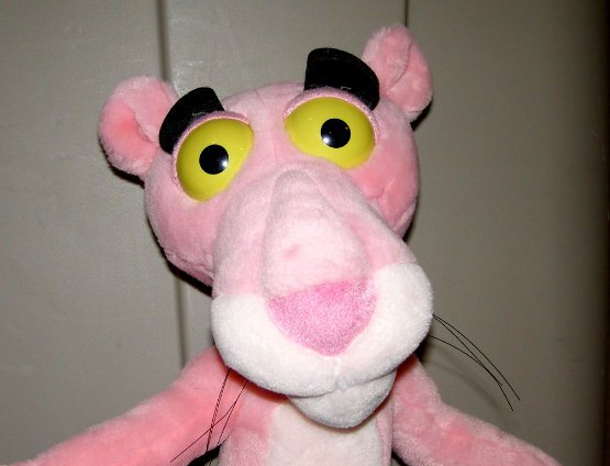 pink panther stuffed animal large