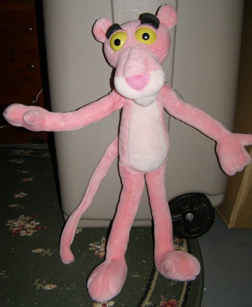 giant stuffed pink panther