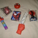 Spiderman lot of cereal / fast food / advertising premiums web shooters cards antenna ball +