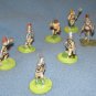 Grenadier Models x7 Gladiators painted vtg Dungeon 25mm gaming figures