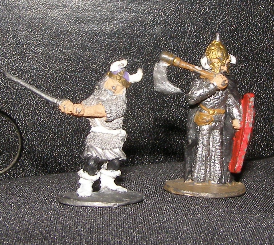 Ral Partha 25mm Superhero and Barbarian dungeon figures