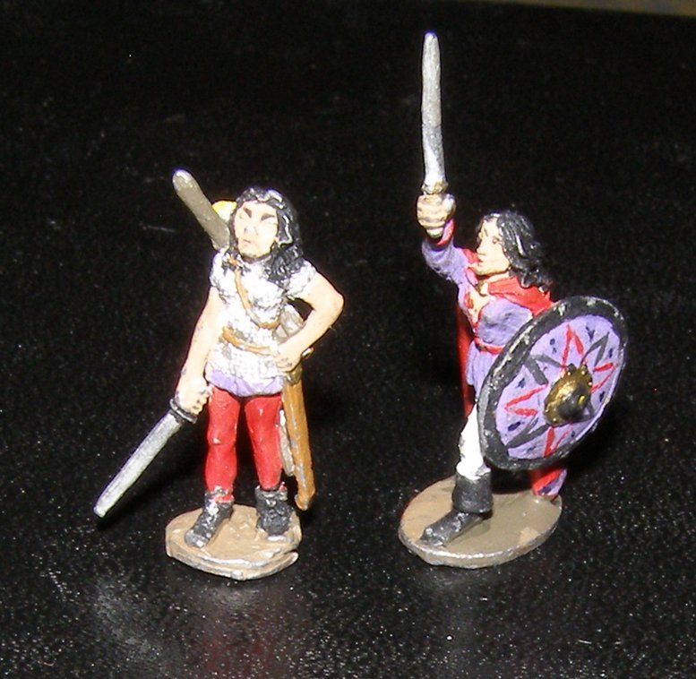 Ral Partha painted Female Adventurers AD&D 25mm figures