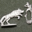 Ral Partha Goblin wolf rider with bow vintage D&D lead LOTR Warg figuresMINT