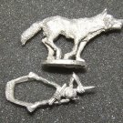 Ral Partha Goblin wolf rider with spike vintage D&D lead LOTR Warg figures MINT