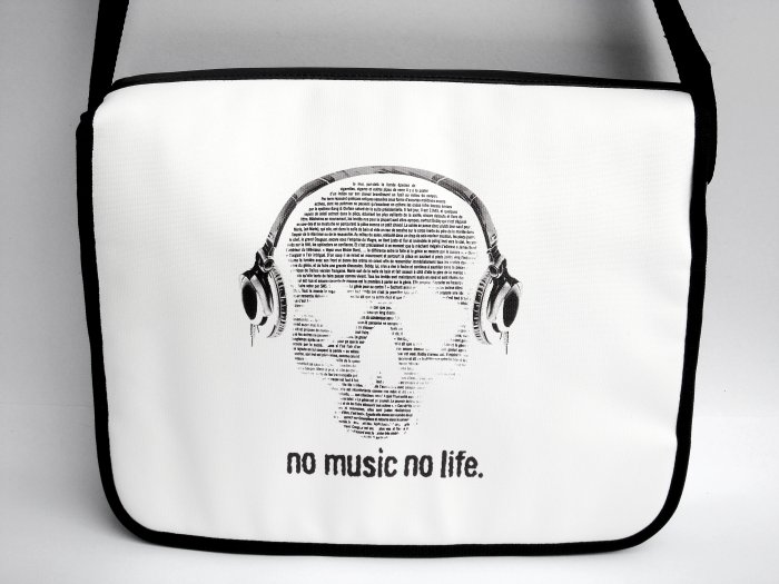 No Music No Life 15" Laptop Notebook Shoulder Case Bag
