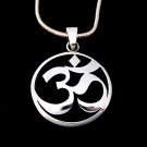 925 Sterling Silver Hindu Om Aum Buddhism Charm Pendant