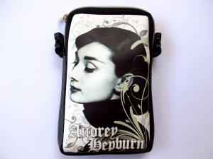 Audrey Hepburn Retro Mobile Phone Digital Camera Case Pouch Bag