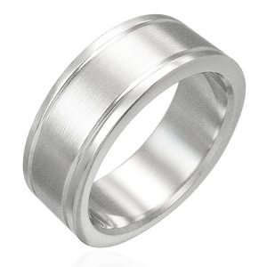 316L Surgical Stainless Steel Unisex Band Plain Ring Size