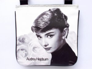 Audrey Hepburn Retro Classic Signature Messenger Cross Body Bag Purse