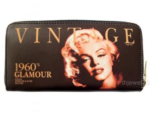 Marilyn Monroe Vintage Credit Card Money ID Holder Wallet Purse Bag