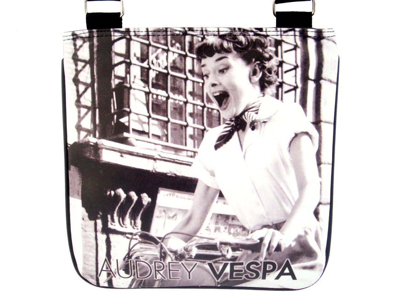 Audrey Hepburn Retro Vespa Messenger Sling Bag Purse