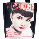 Audrey Hepburn Vintage Classic Large Tote Shoulder Bag Purse