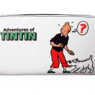 TINTIN Snowy Cartoon Credit Card Money ID Holder White Wallet Purse Bag