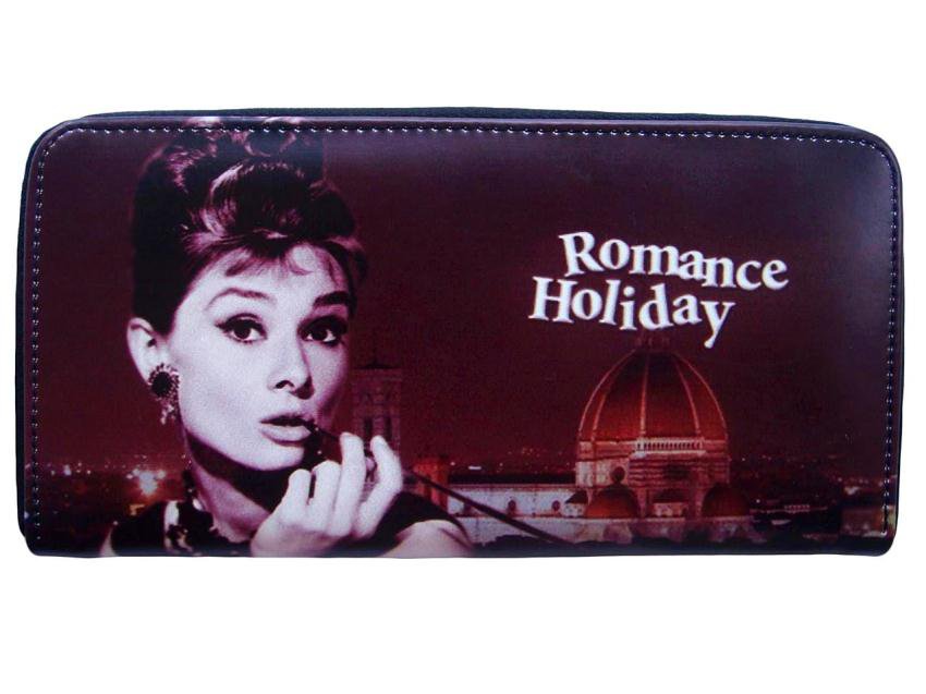 Audrey Hepburn Roman Holiday Retro Movie Travel Wallet Bag Purse