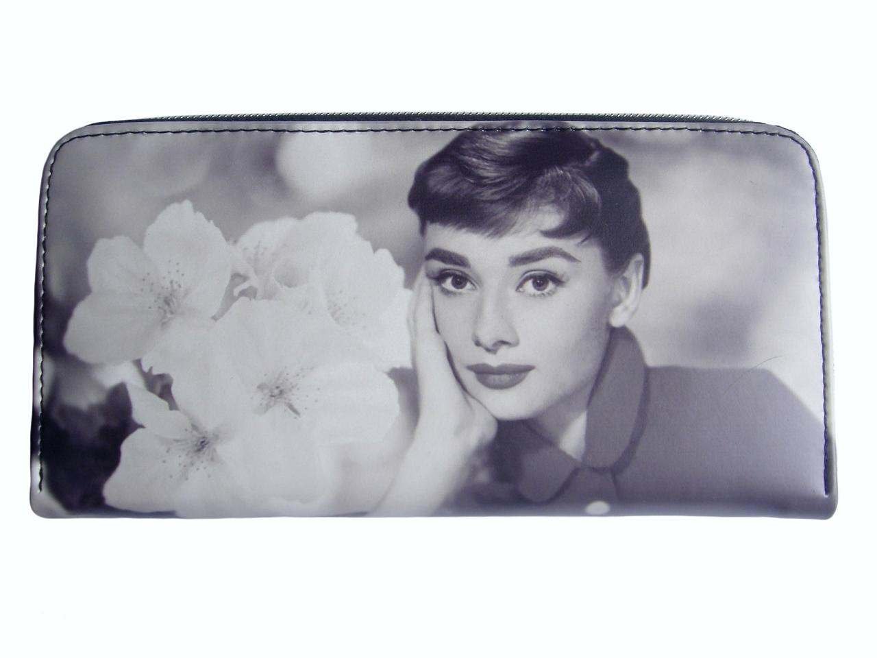 Audrey Hepburn Rare Breakfast at Tiffanys Card Holder White Wallet Purse