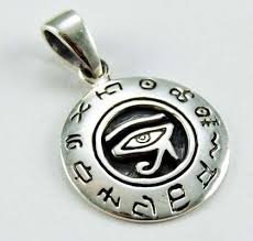 925 Sterling Silver Egyptian Eye of Horus Ra Udjat Charm Pendant