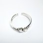 925 Sterling Silver Happy Feet Adjustable Pinky Toe Ring