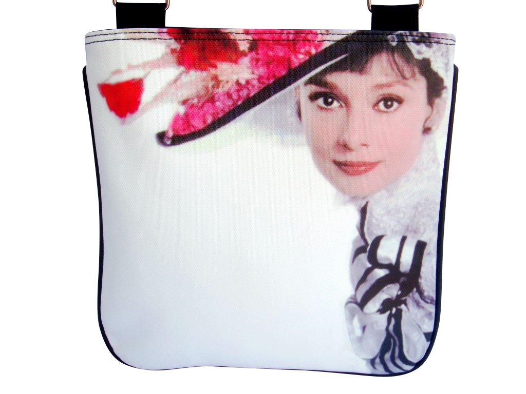 Audrey Hepburn Vintage Hat Retro Messenger Sling Bag Purse