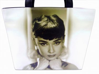 Audrey Hepburn Breakfast At Tiffany's Retro Wide Tote Shoulder Bag Purse