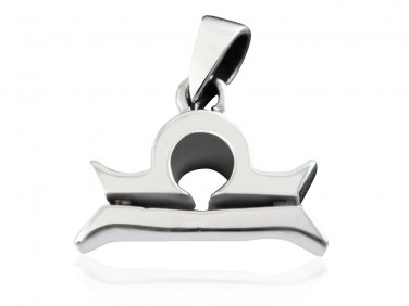 925 Sterling Silver Zodiac Star Sign LIBRA Scales Horoscope Charm Pendant