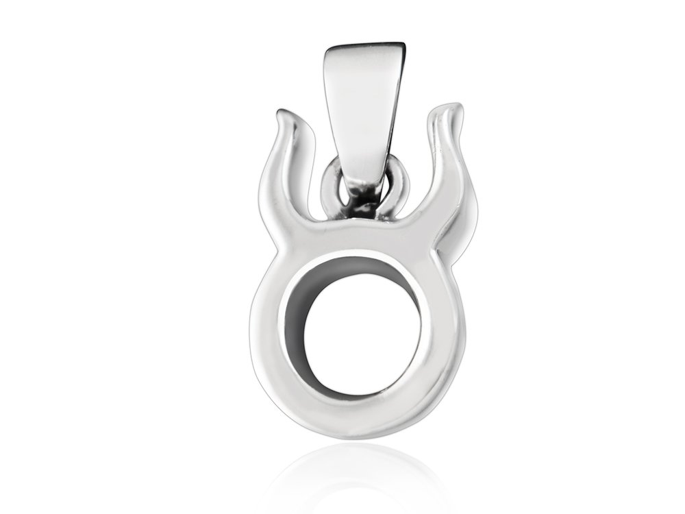 925 Sterling Silver Zodiac Astrology Star Sign TAURUS Bull Horoscope Charm Pendant